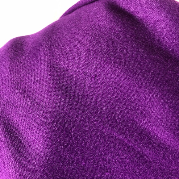 Long Solid Purple Scarf/Wrap - Picture 3 of 6